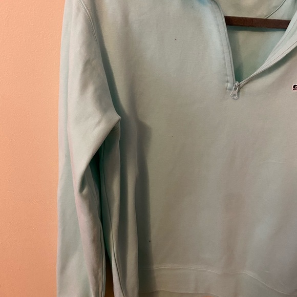 Vineyard vines 1/4 zip pullover top teal - Picture 5 of 7